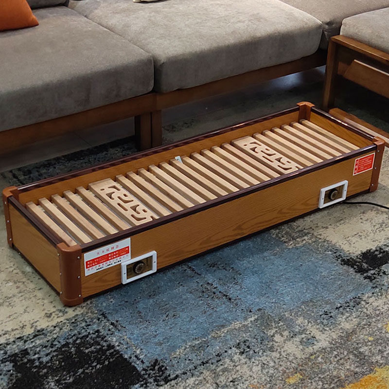 实木头取暖器电烤火炉烤火箱调温暖脚器烘脚电火桶烤火器节能省电