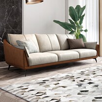 Italian technology cloth sofa Nordic minimalist three-person four hair modern light luxury small apartment down sofa