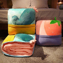 Pillow quilt dual-purpose office nap artifact girl sleeping two-in-one pillow pillow cushion car blanket