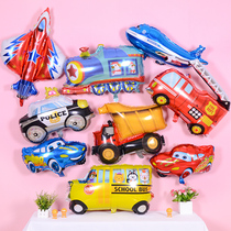 Childrens birthday arrangement balloon plane Party decoration cartoon aluminum film Balloon car Party decoration toy