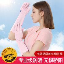 Sunscreen womens sleeves UV loose version arm arm sleeves ice silk summer gloves thin sleeves ice summer