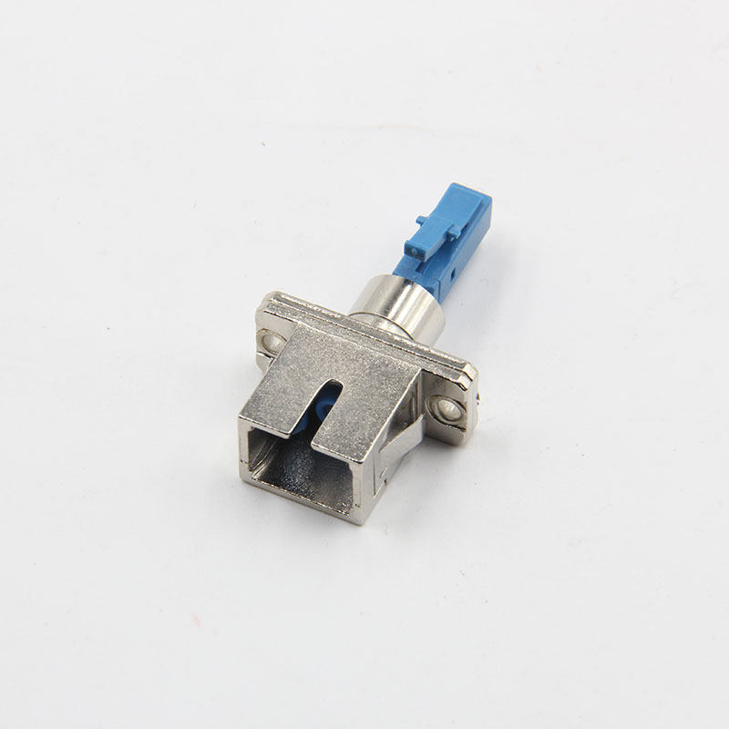 lc公sc母lc-sc金属法兰小方转大方光纤法兰盘光缆连接器