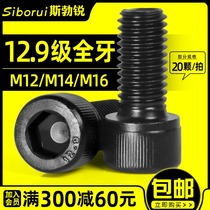  12 Class 9 hexagon screws high-strength screws cup head cylindrical head full tooth bolts lengthened M12M14M16