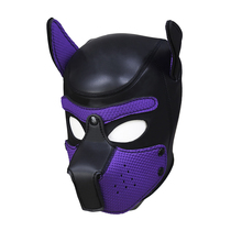 Suffocation mask dog head sponge waterproof material soft leather headgear sm sex toys alternative training adult sex toys