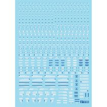 (STM)MG RB01 HIQ style (general warning system) special water patch (fluorescent blue and white)