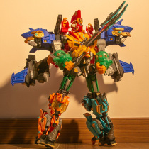 Steel Flying Dragon 3 Mountain Sea God Beast Record Deformation Toys Combination Diamond 2 Robot Childrens Puzzle Six-in-One Boy