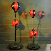 Childrens boxing gloves boy sandbag vertical tumbler household sports goods baby boxing target set toy