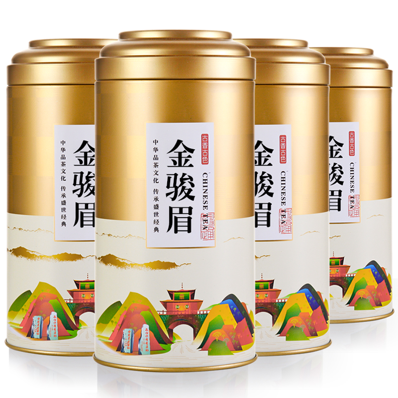 买一送三金骏眉红茶新茶 武夷茶叶散装桐木关金俊眉礼盒装共500g产品展示图1