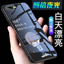 oppok1 case oppor15x glass glow-in-the-dark k1 male oppoa5 sets oppoa3 shatter-resistant R15X tide 0pp0