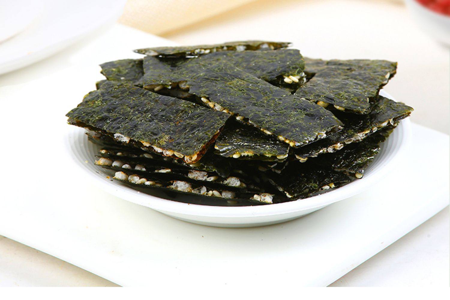 阿一波厚浪芝麻夹心海苔脆30g3包烤紫菜即食宝宝儿童海苔零食