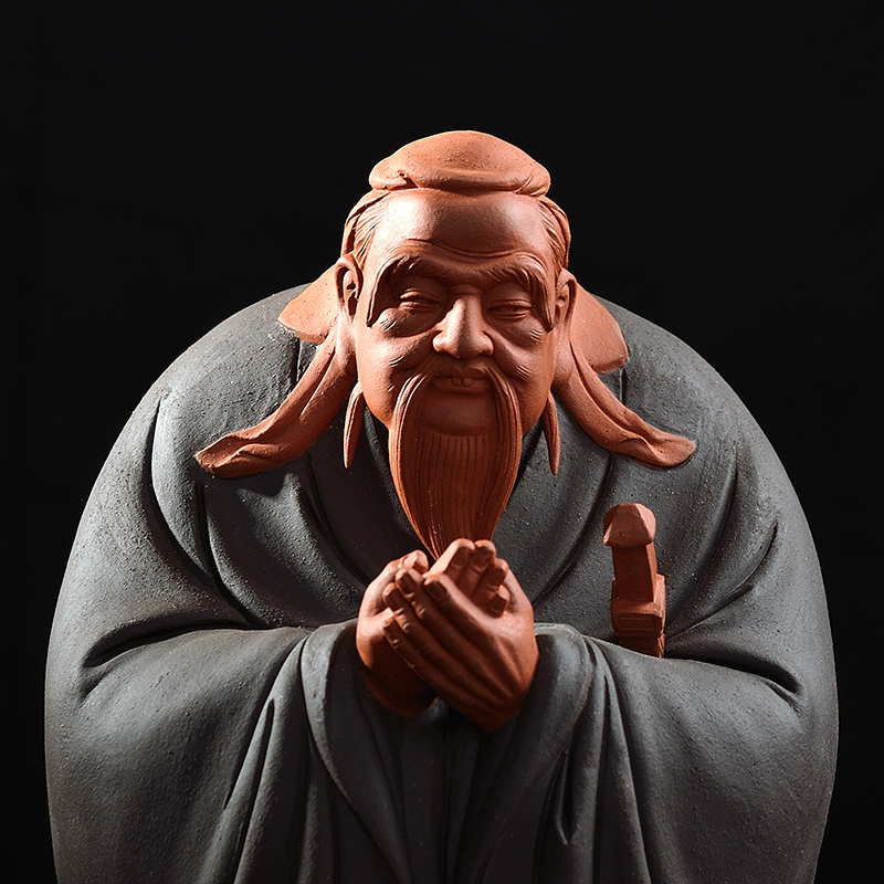 Oriental clay ceramic Confucius furnishing articles its craft supplies creative study elder head festival gift