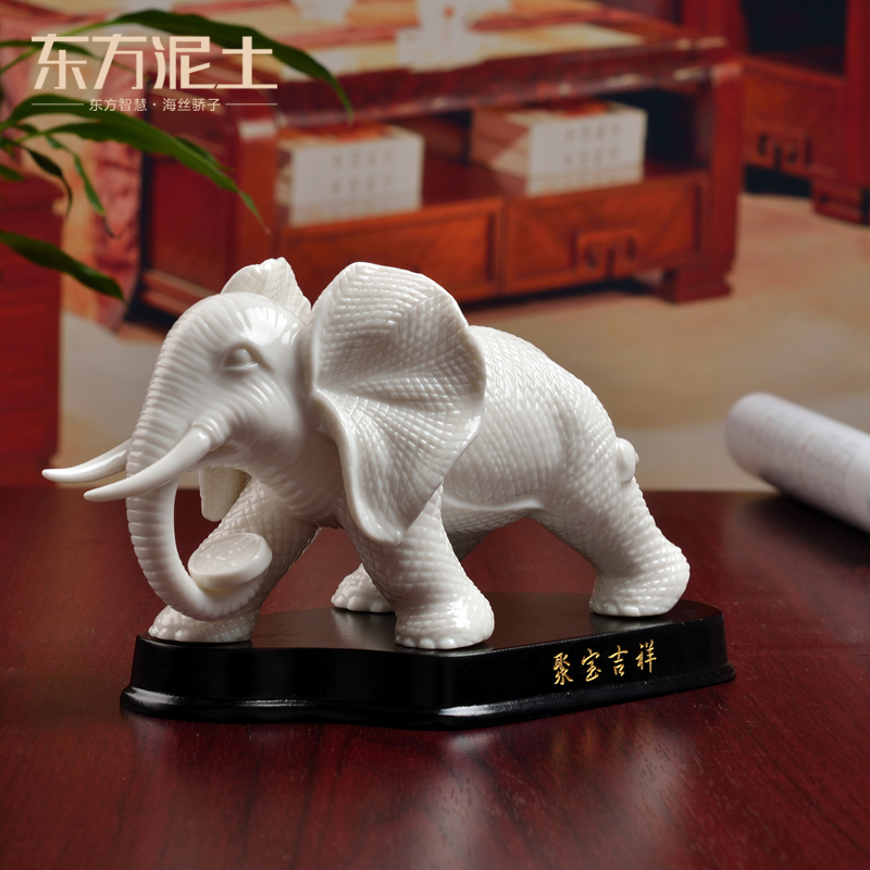 Oriental clay ceramic creative furnishing articles home sitting room desktop decoration/lucky elephant D13-102