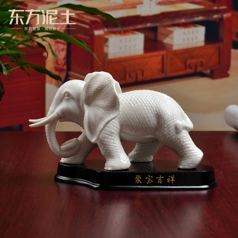 Oriental clay ceramic creative furnishing articles home sitting room desktop decoration/lucky elephant D13-102