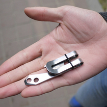 Tough stainless steel waist clip wallet key entrainment screw bottle opener black and white multi-function combination tool