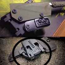 Tactical back clip quick waist clip quick pull type with K sheath axe scabbard tool flashlight EDC multi-purpose tool