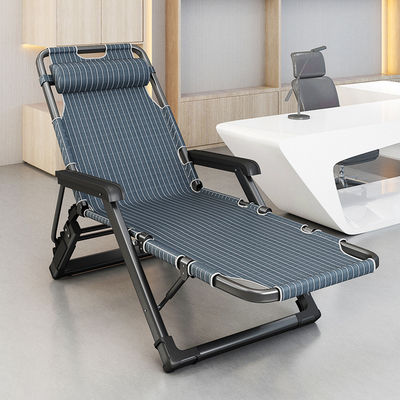 躺椅午休折叠沙滩办公室高端户外便携靠背老人专用午睡折叠椅子