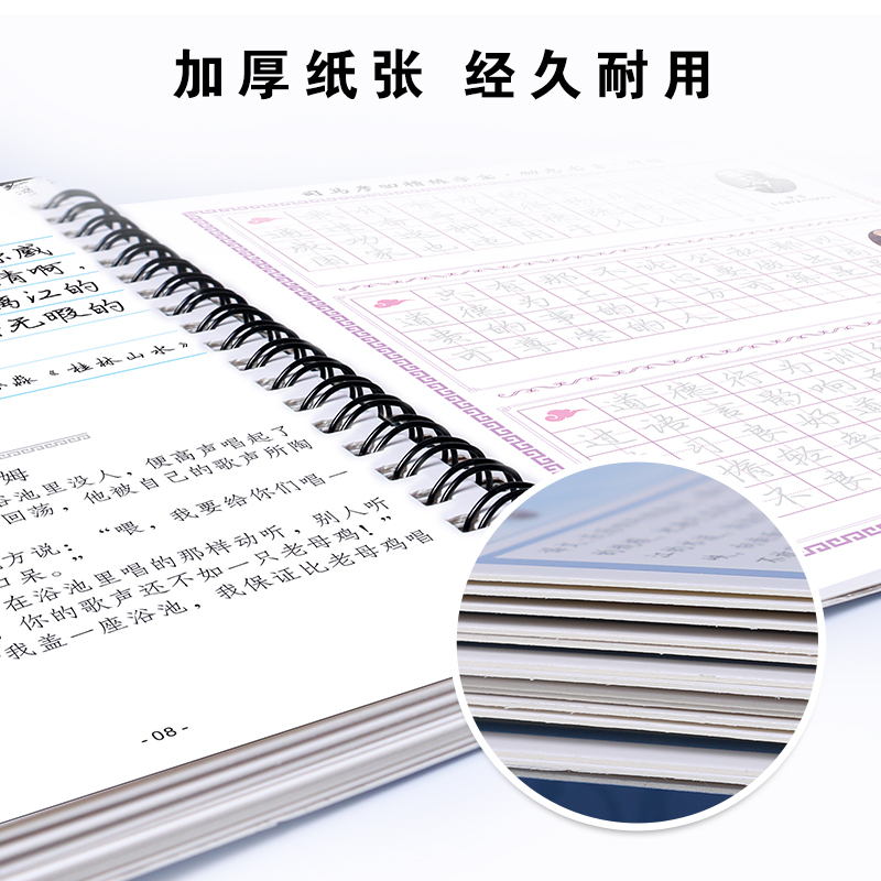 猫太子司马彦励志名言 成人行书行楷书字帖钢笔硬笔凹槽练字帖本产品展示图1