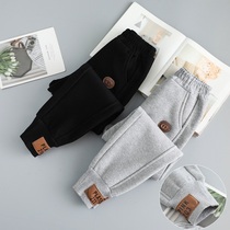 Girls sports pants spring and autumn girls autumn pants childrens casual pants Korean version of Big children loose pants foreign gas
