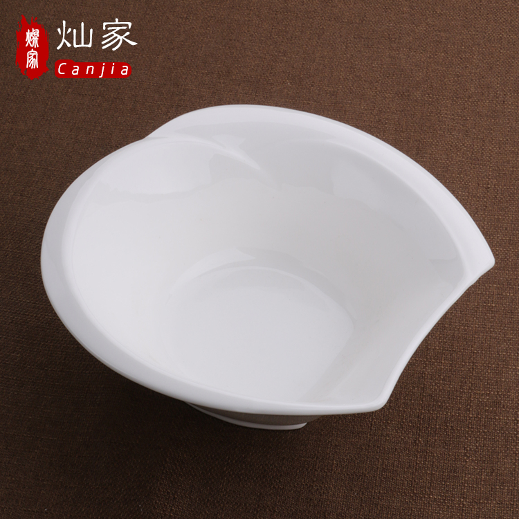 Can is home special - shaped pure white ceramic tableware fruit salad bowl of the big square bowl of soup bowl ceramic bowl rainbow such use