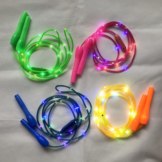 Glowing and skipping rope Children's elementary school men and women dedicated to weight loss training, fat burning, cool night light rope fitness light rope Glowing and skipping rope Children's elementary school men and women dedicated to weight loss training, fat burning, cool night light rope fitness light rope