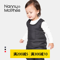 Nanny McPhee baby down Bib Childrens down pants Jumpsuit Baby down thickened jumpsuit