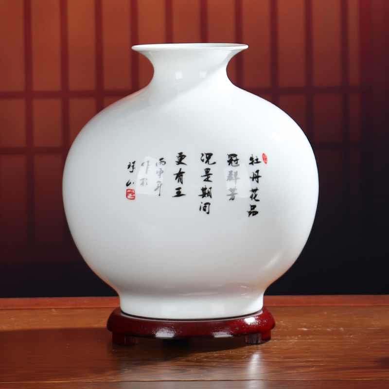 Pomegranate bottle of flower implement creative vase furnishing articles sitting room flower arranging office of jingdezhen ceramics flower decoration