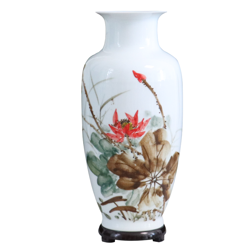 Chinese jingdezhen hand - made ceramics vase furnishing articles dried flower arranging flowers home sitting room adornment checking crafts