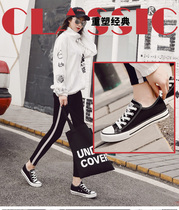 Back lifan cloth shoes womens shoes 2021 new summer Korean version of all-match student board shoes ulzzang couple cloth shoes women