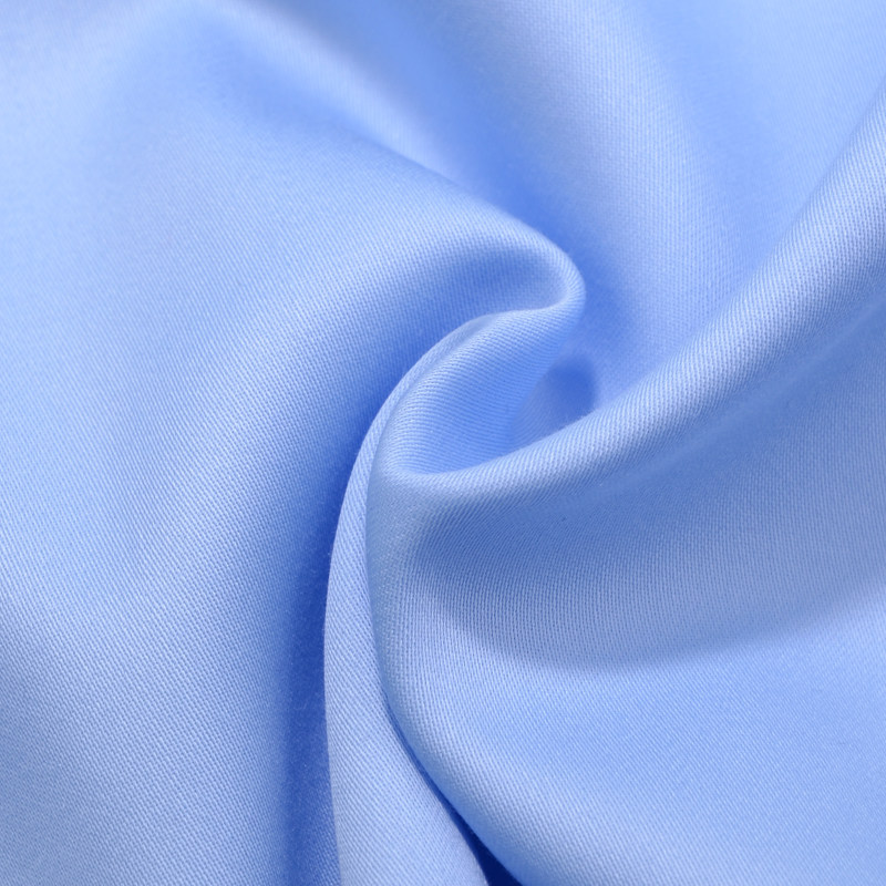 波司登男装纯色长袖全棉衬衫男士商务休闲青年工装浅蓝色免烫衬衣