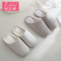 Cotton slippers home women winter warm home indoor silent couple non-slip floor moon cloth slippers male spring and autumn