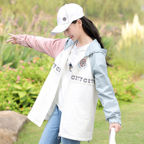 Autumn coat Junior High School High School students 2019 new color top girl Autumn windbreaker jacket Korean tide