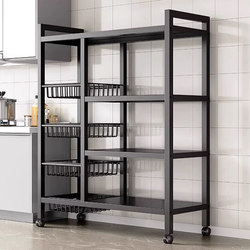 Kitchen rack floor-standing multi-layer vegetable storage rack household multi-functional sundry rack wall snack storage rack