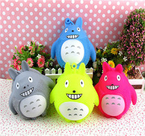 Street stall night market hot sale large chinchillo luminous ball ball children cartoon toy rubber decompression ball