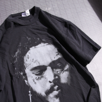 Art Ah dont say this is still washed cotton retro loose casual short sleeve T-shirt Foreign Trade men and women cut tail goods t