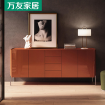Italian Style Light Lavish Dining Side Cabinet Living-room Partition Cabinet Decorated Cabinet Port Style Rear Modern Extremely Simple TV Cabinet Baking Varnish Cupboard