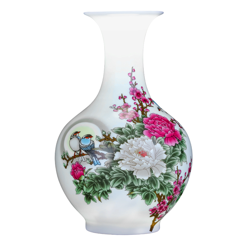 Jingdezhen ceramics flower arranging floret bottle furnishing articles of Chinese style living room TV ark, rich ancient frame home decoration arts and crafts