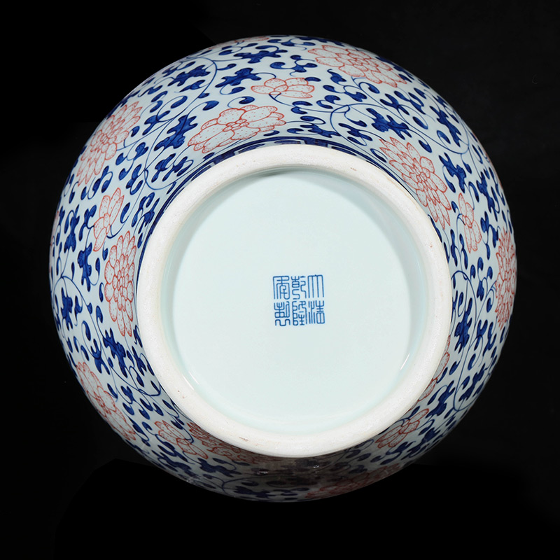 Jingdezhen ceramics imitation qianlong youligong general canister to furnishing articles Chinese sitting room adornment is placed