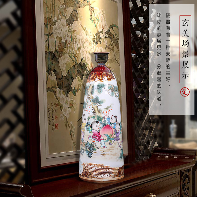 Manual creative up jingdezhen ceramics, vases, flower arranging place of new Chinese style household act the role ofing is tasted sitting room decoration