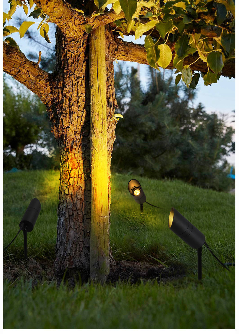 射树灯户外插地灯防水景观地插射草地灯园林室外照树灯草坪庭院灯