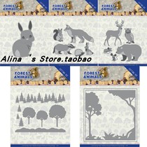Cutting template DIY mold cutting die greeting card album Scrapbook Making tool Forest series