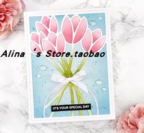 Cut formwork DIY mold cutting die greeting card album Scrapbook Making tool lotus flower frame