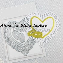 Cutting template DIY mold cutting die greeting card album Scrapbook Making tool Caring ring