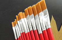 Nylon oil painting pen Brush single red rod row pen Watercolor pen Acrylic pen Gouache pigment brush Paint pen