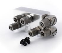 Hydraulic excavator model three-way boom one-in-two-way distributor integral tee