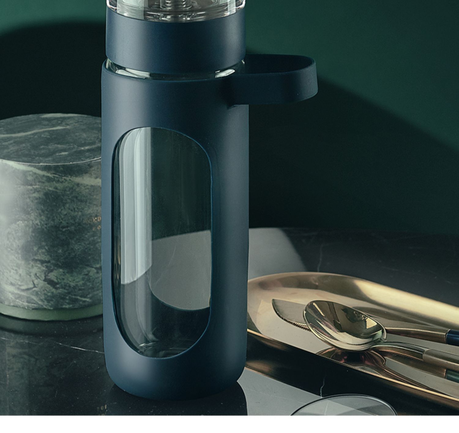 凯霖茶水分离泡茶杯双层玻璃杯女茶杯创意网红水杯过滤便携大杯子