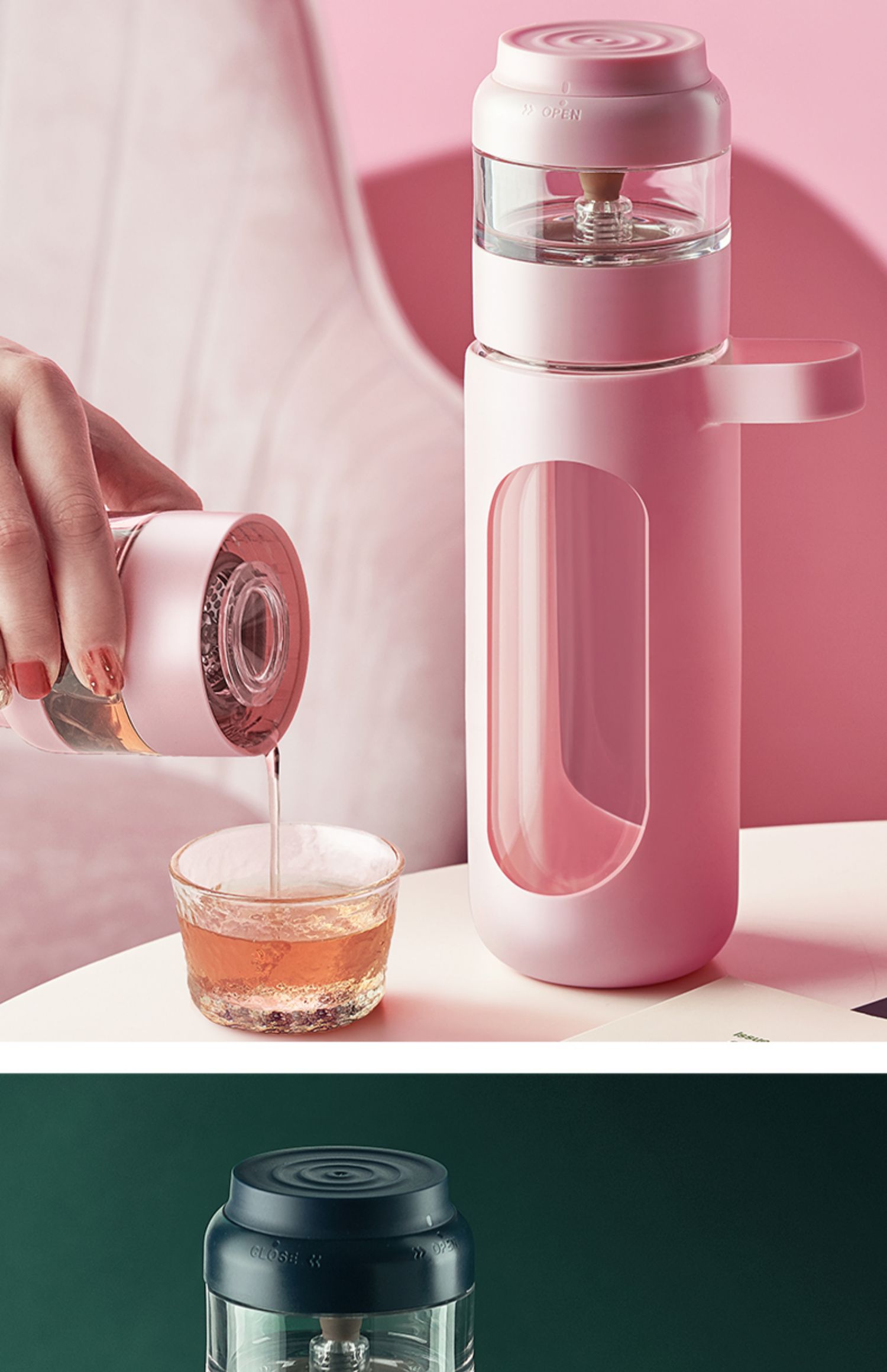 凯霖茶水分离泡茶杯双层玻璃杯女茶杯创意网红水杯过滤便携大杯子_58