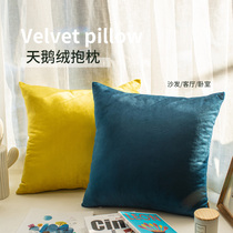 Nordic Sofa pillow cushion Living room Modern ins light luxury plush Oversized pillow cover Removable and washable backrest Waist backrest