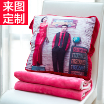 Multi-function pillow customization to map custom real photo pillow head quilt dual-use diy personality creative gift