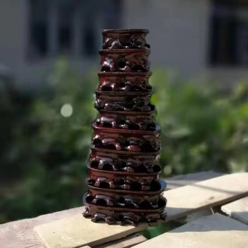 red solid wood stone base with jade stone shelf ornaments buddha statues can be grooved flower bonsai root carving wooden pallet ra