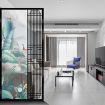 Modern minimalist living-room glass screen wall bedroom home shelter Home Wash Basin Partition Double-sided Entry Xuanguan Light and luxurious